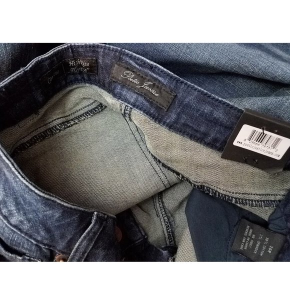 POETIC JUSTICE Corrine High Rise Flare Distressed Denim Jeans - Women's 26 R - Picture 5 of 6